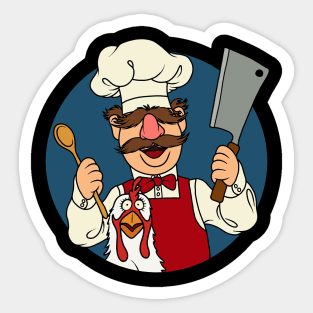 Kitchen Swedish Chef and chicken Sticker